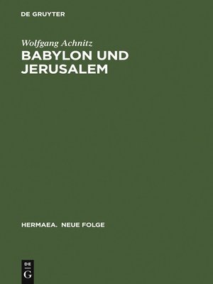 cover image of Babylon und Jerusalem
